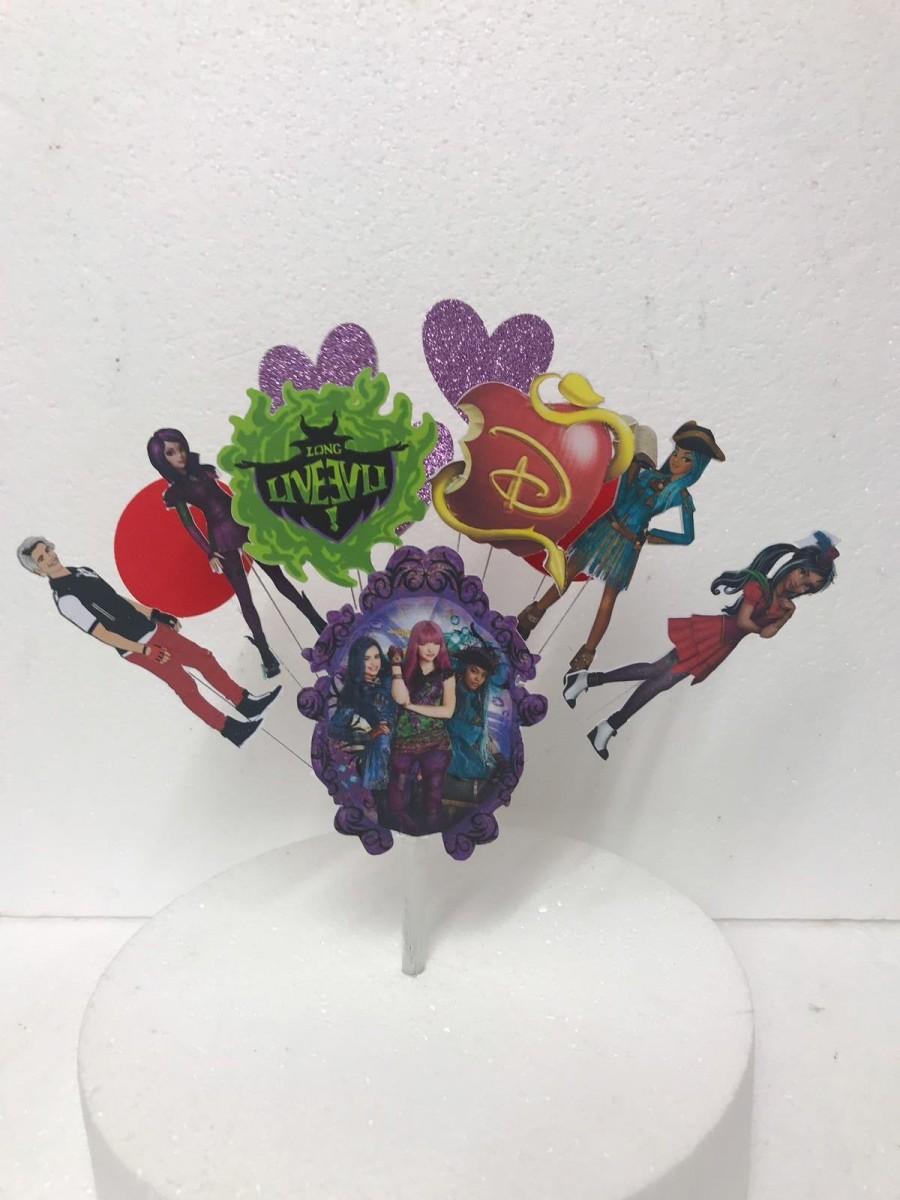 Mariage - Descendants Birthday cake topper display (Unofficial)