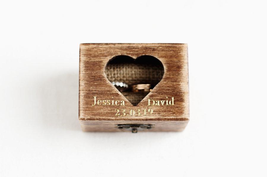زفاف - Personalized Wedding Ring Box, Rustic Ring Box, Ring Bearer Box, Custom Ring Box, Wooden Ring Box, Wedding Ring Holder, Ring Pillow, Boho