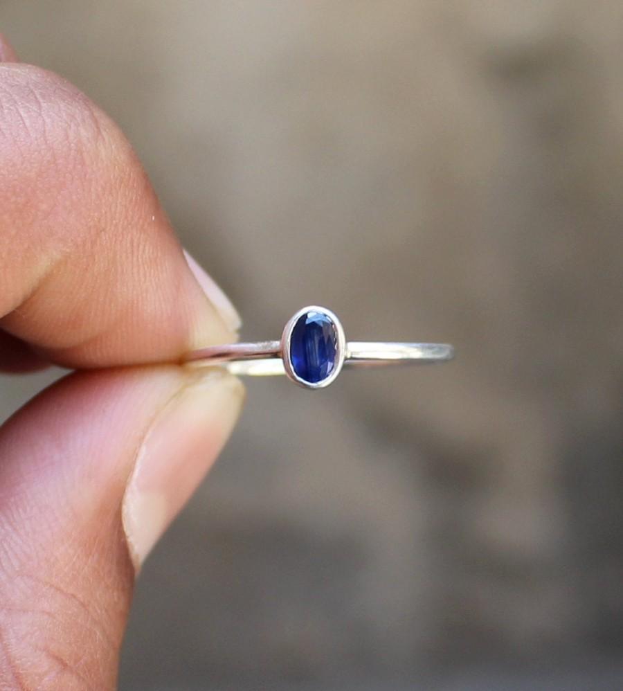 Свадьба - Handmade jewelry, 925 Solid Sterling Silver Jewelry, Blue Sapphire Ring, Rings, Sapphire Ring, Gift For Her, Gift For Wife, Christmas Sale