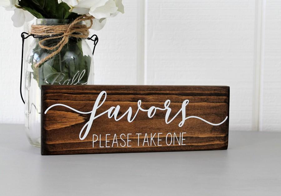 Hochzeit - Favor Sign 