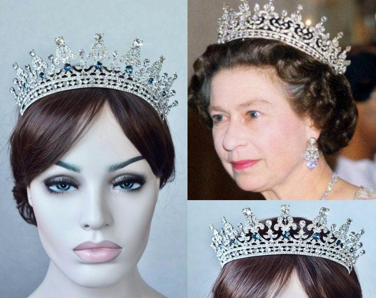 Hochzeit - Good--Royalty Replica "Girls of Great Britain & Ireland" Crystal Tiara Bridal, Hair Accessory, Headpiece (Sparkle-3282)
