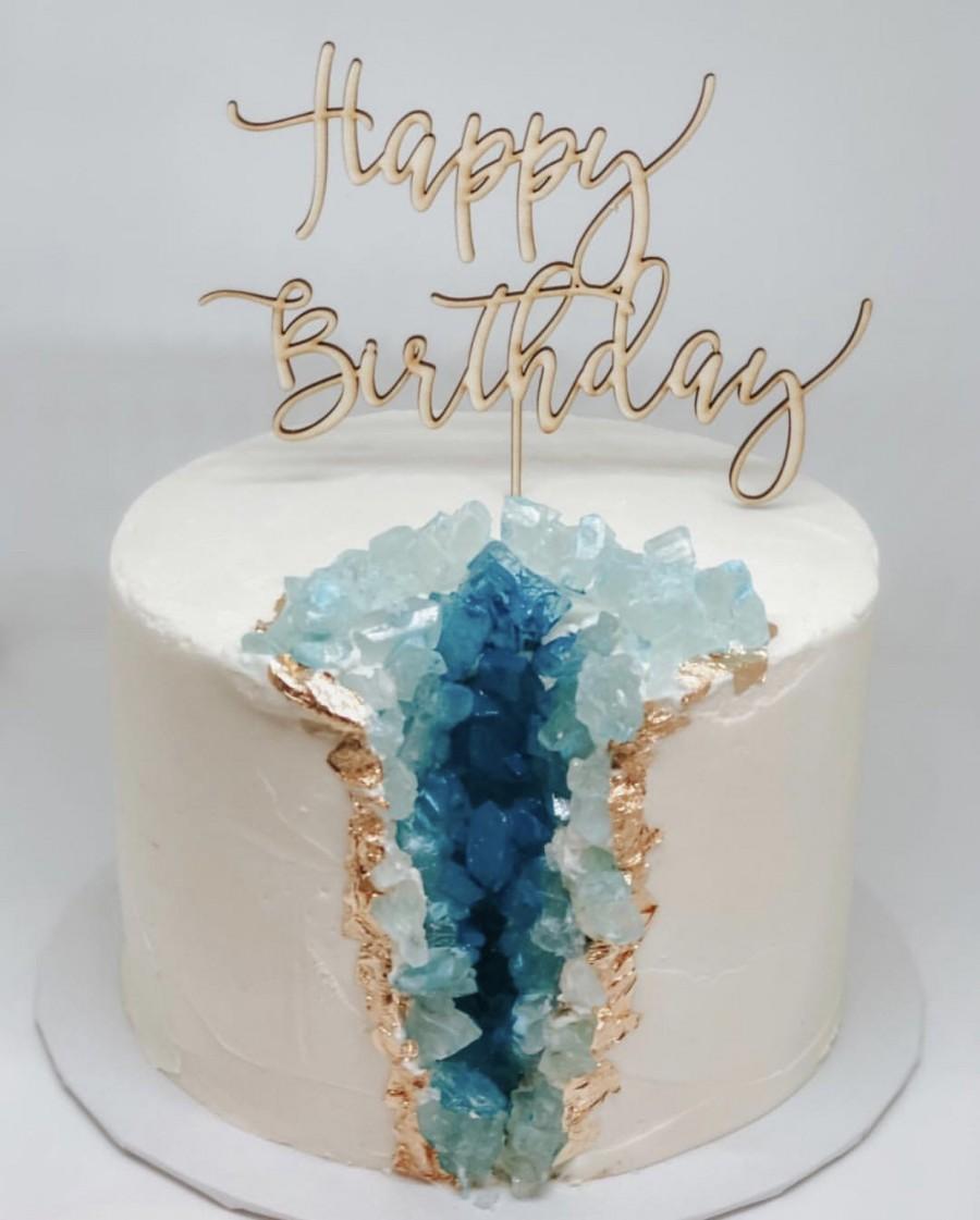 زفاف - Happy Birthday Cake Topper, Rustic Party Decor, Laser Cut Party Decor, Personalized Event Accessories