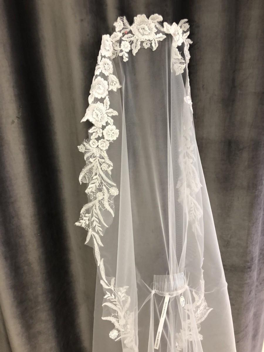 Hochzeit - Lace wedding veil Enn by Olivia Bottega 