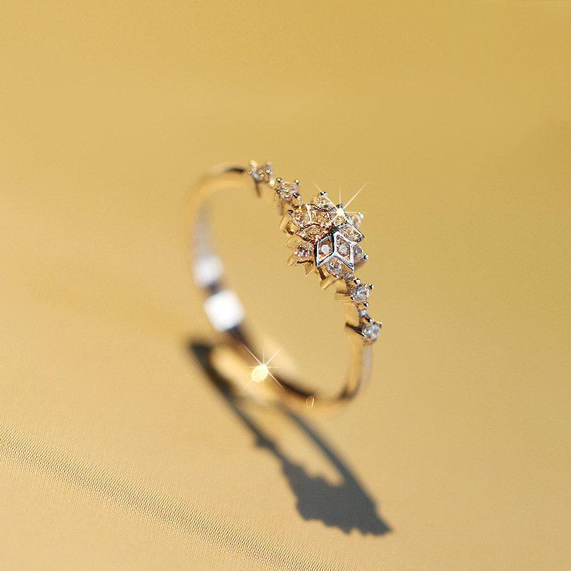 زفاف - 925 Sterling Silver Ring - Flower Snowflake Ring - Dainty Ring - Silver rings - Women’s rings