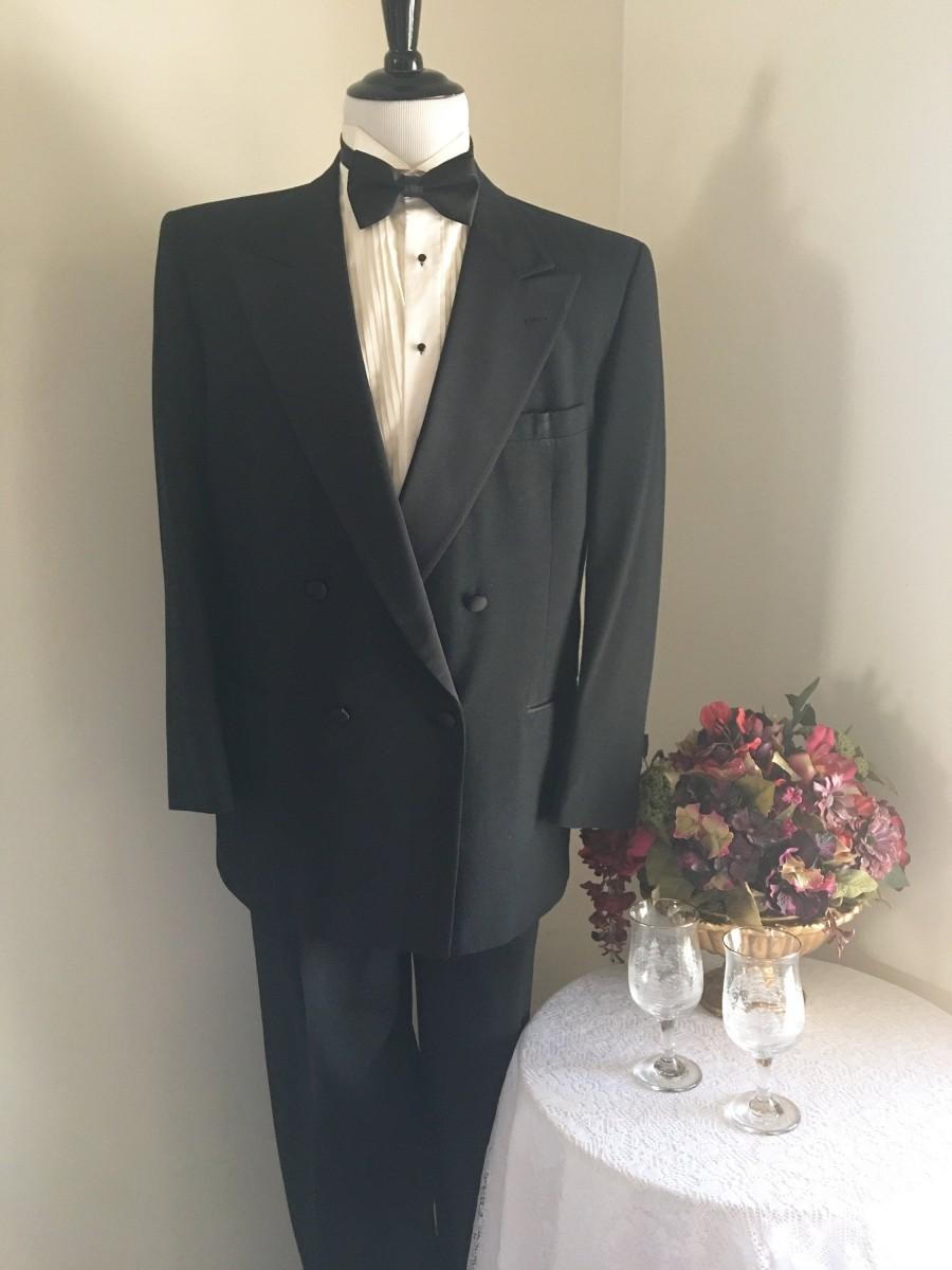 Wedding - Men's Black Tuxedo, Size 44R