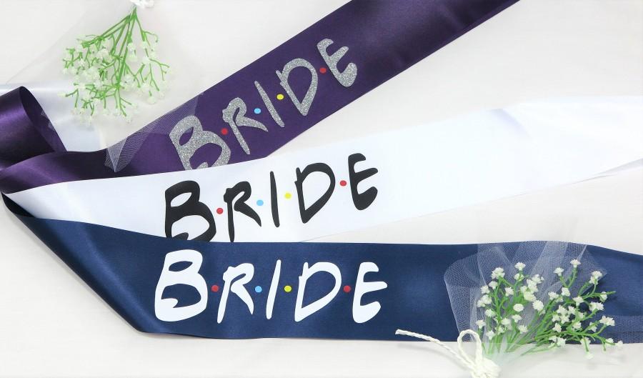 زفاف - Friends Themed Bride Sash 