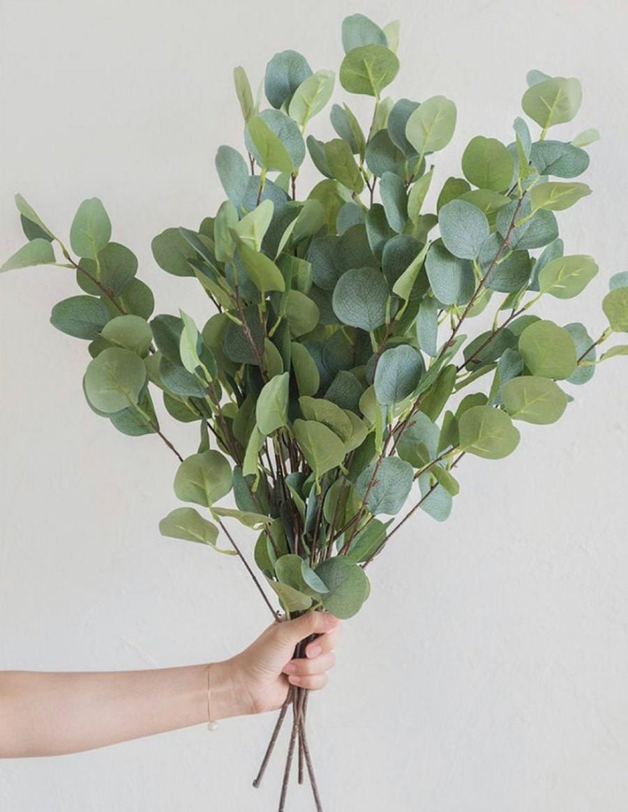 زفاف - Large Silver Dollar Eucalyptus Bouquet 