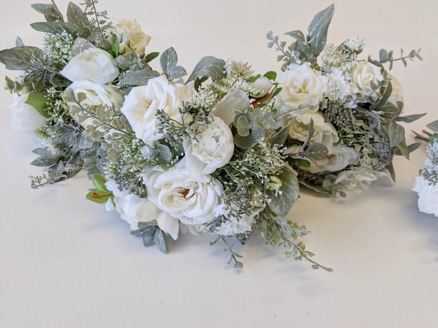 Wedding - Wedding Bouquet, Bridal Bouquet, Artificial Flower Bouquet, Silk Flower Bouquet,  Flower Bouquet, Wedding Flowers, Silk Flowers, Bouquet