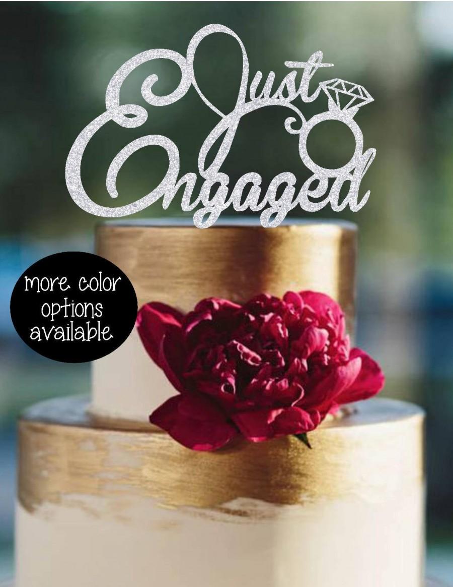 Свадьба - Engagement Party Decorations - engagement party - engagement party decor - engagement cake topper - bridal shower decorations