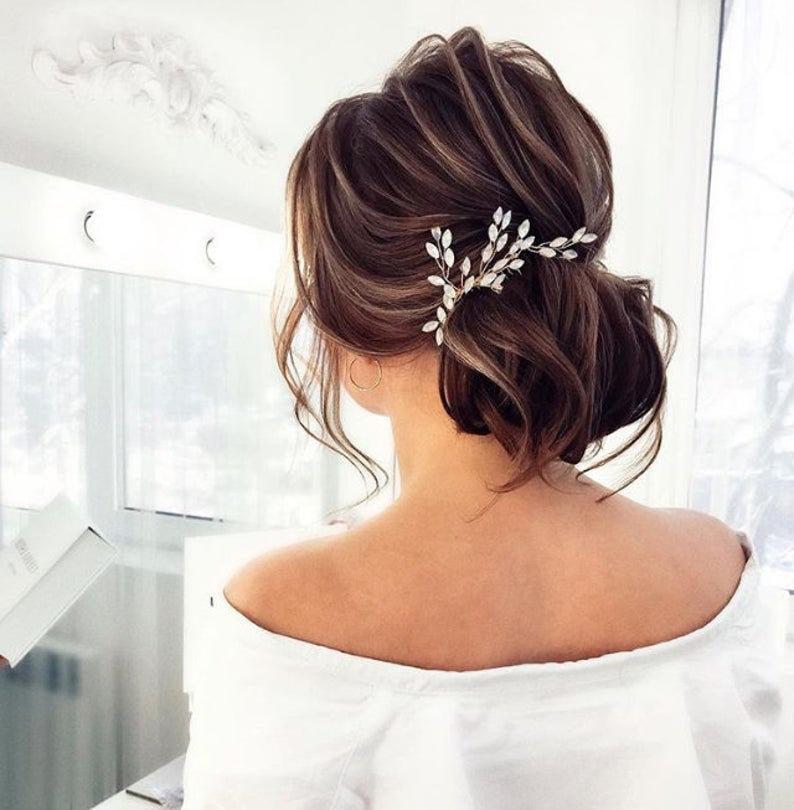 Hochzeit - Crystal Opal Hair Comb, Rhinestone Hair Comb, Bridal Hair Comb, Gold Hair Comb, Opal Hair Comb, Gold Bridal headpiece