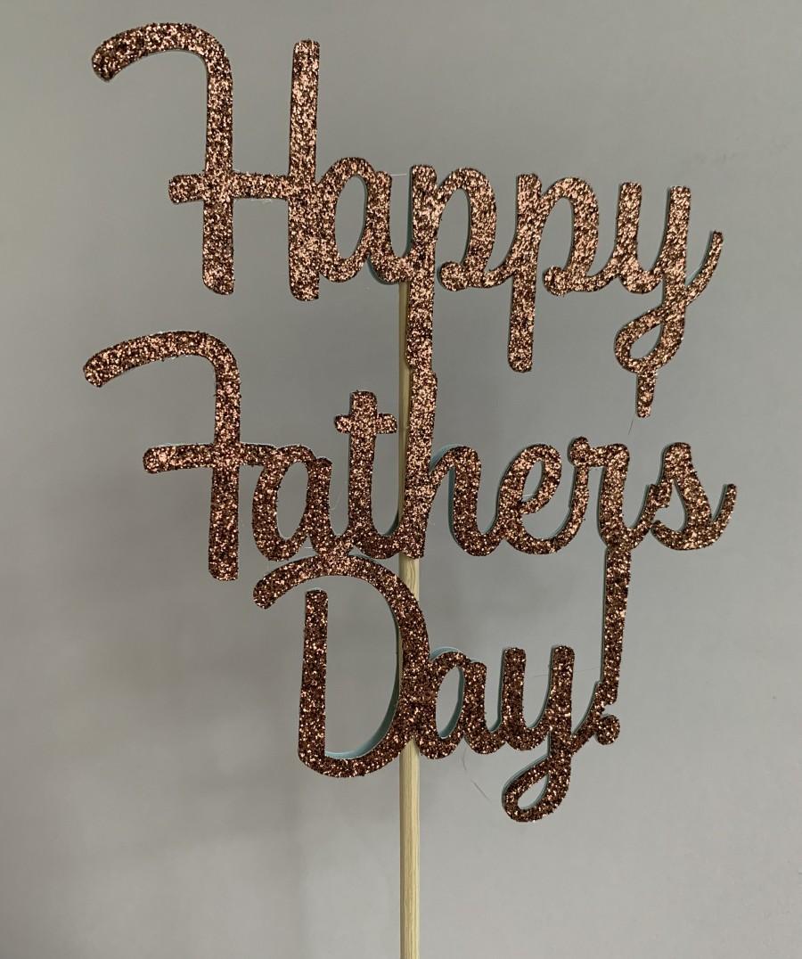 Свадьба - Happy Father's Day cake topper