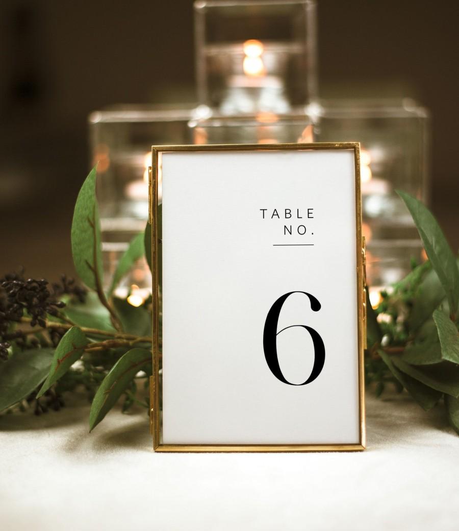 Hochzeit - Minimalist Wedding Table Numbers, Modern Table Numbers, Templett Table Numbers, Reception Table Numbers, 5x7, 4x6, WLP-SLI 2988