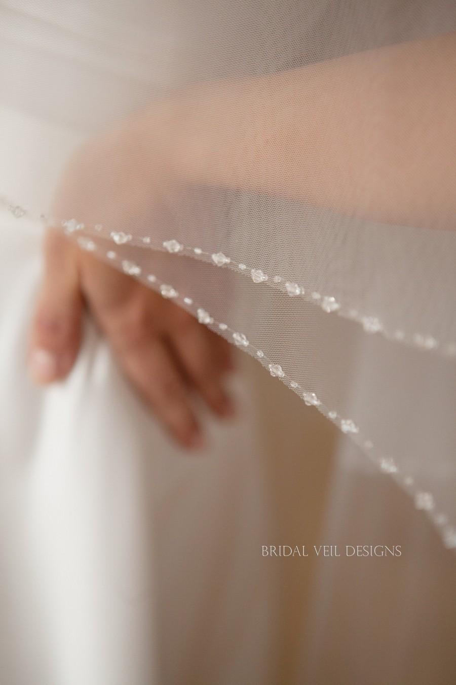 زفاف - Beaded wedding veil 