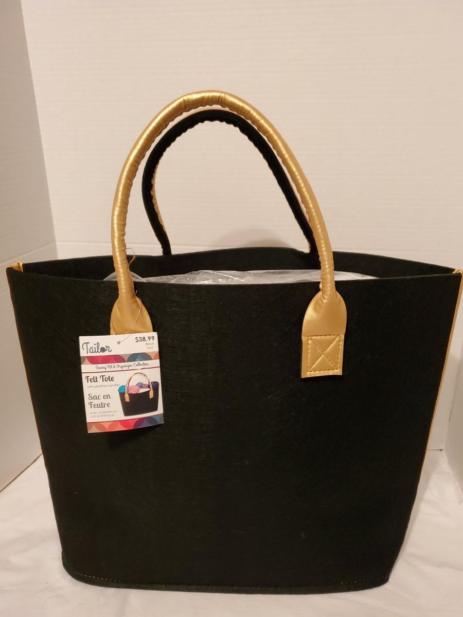 زفاف - New BLACK POSH BAGS Felt Blank Bags for Embellishment Projects Gold Handles and Trim Elegant Vintage Jewelry Abstract Art 10 Available