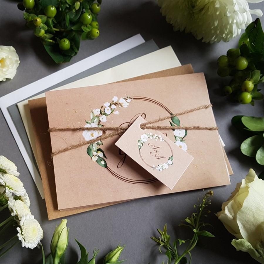 زفاف - Rustic Wedding Invitation - Be Our Guest Fairytale Concertina Wedding Invite With Tags, Twine & Choice of Free Envelopes - Disney 