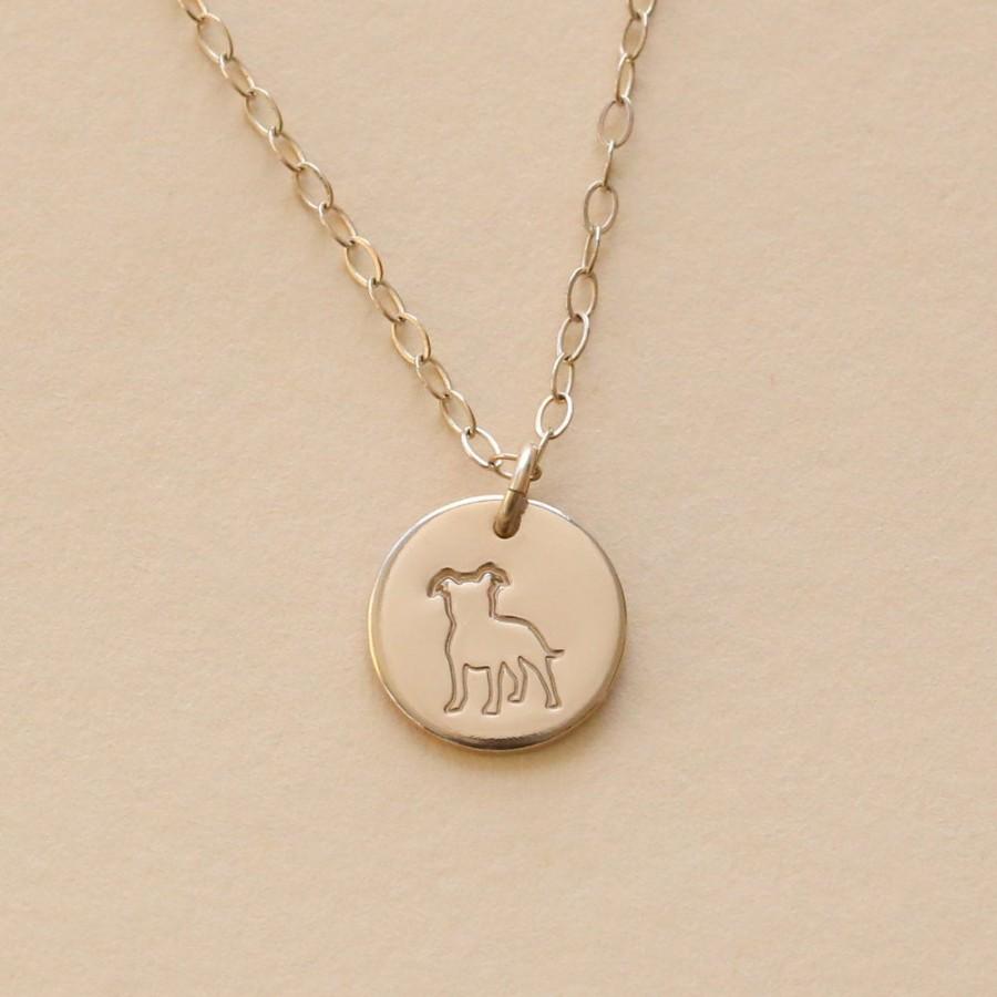 زفاف - Pitbull necklace, pitbull jewelry, pitbull charm, pitbull pendant, pet remembrance necklace, dog necklace personalized, NP-5C-PITBULL1