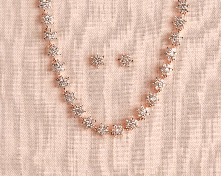 Hochzeit - Flower Girl Necklace Jewelry SET, Nickel free Earrings, Bracelet, Necklace, Flower Girl Earrings, Crystal Bracelet, Zoe Flower Girl Jewelry