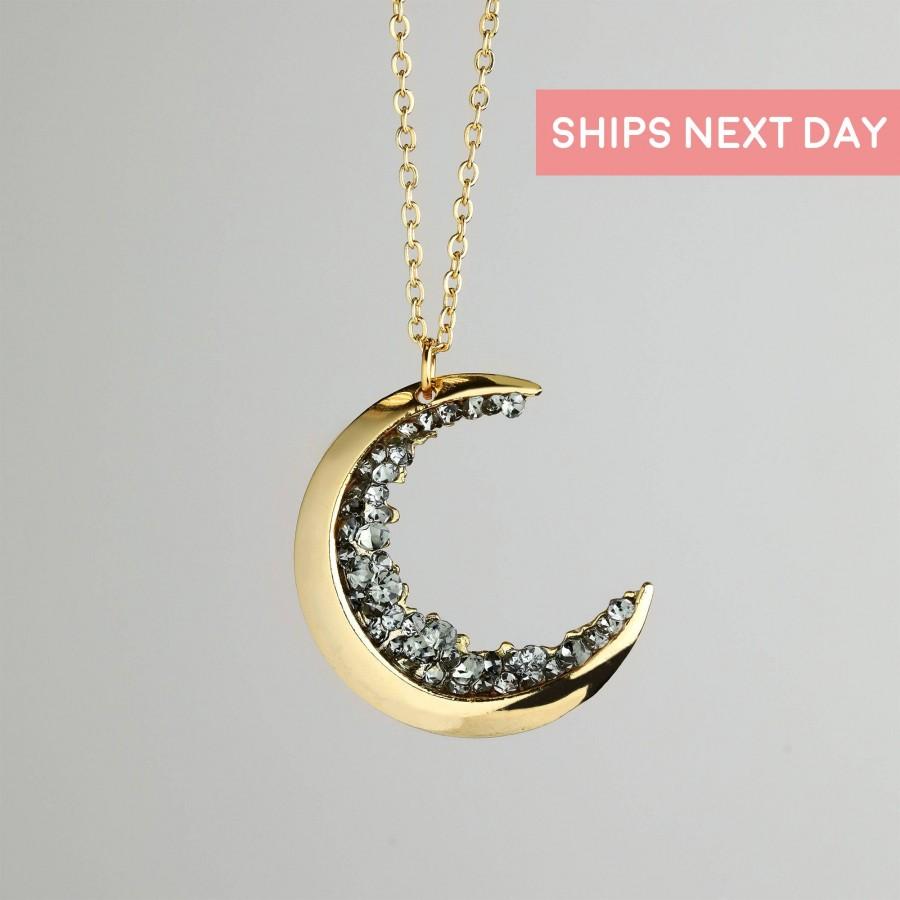 Wedding - Crescent Moon Necklace Jewelry Jewelry Gift Holiday Necklace Jewelry Moon Best Friends Necklace Mothers Day Gifts -ZCMN