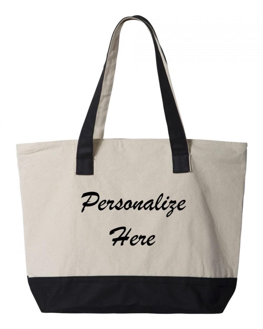 Mariage - Custom Tote bags, Personalized Tote Bags, Bridesmaid tote, Embroidered Logo, Things Totes, Personalized Business bag, Branded Tote Bag