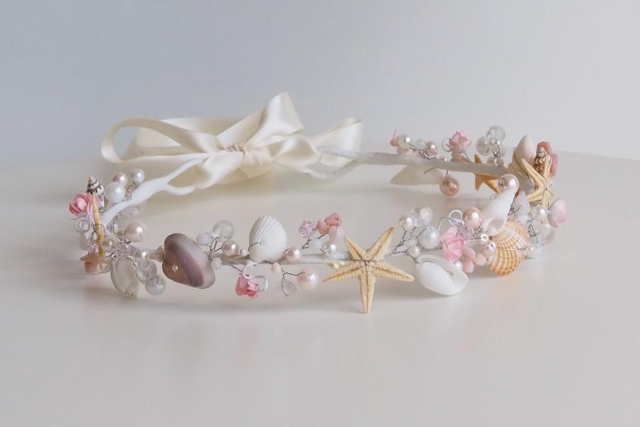 Wedding - Beach wedding hair accessories Bridal seashell headpiece