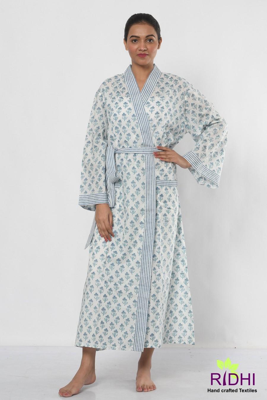زفاف - White Summer Kimono, Vacation Look, Loose fit Robe, Beach Cover up, Swim Cover up, Beach party Printed Kimono , Gift For Her