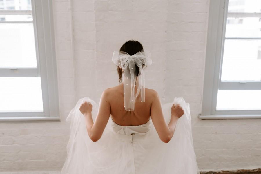 Wedding - Santorini Tahiti Hair Bow - Bridal Accessories by Glossi May