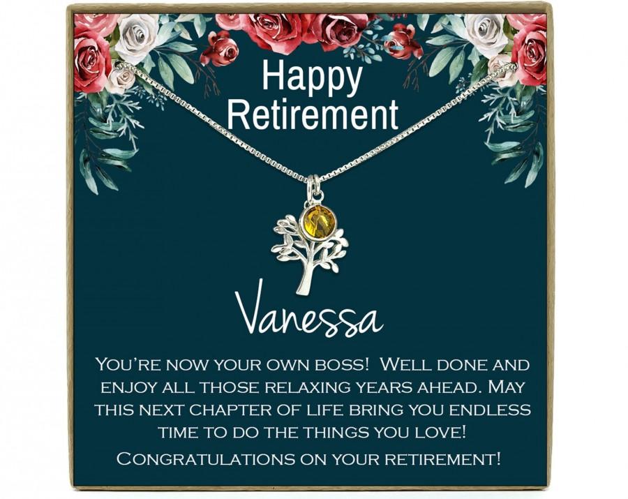 زفاف - Retirement Gifts for Women Necklace, Retirement Necklace for Women Coworker Retirement Gift gifts, Teacher Retirement Gift