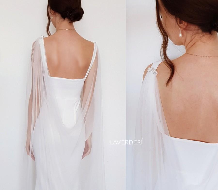زفاف - Bridal cape veil 