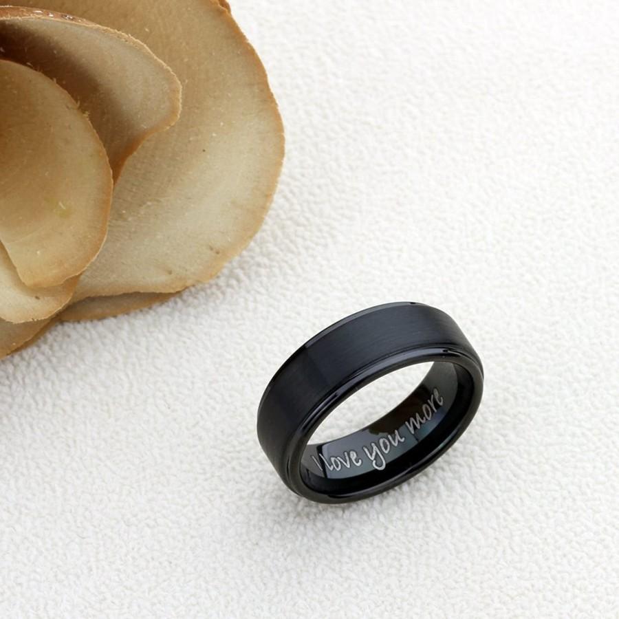 Свадьба - Personalized ring for men • Father's day gift • Valentines day gift • Gift for Husband • Anniversary gift for men • Gift for boyfriend