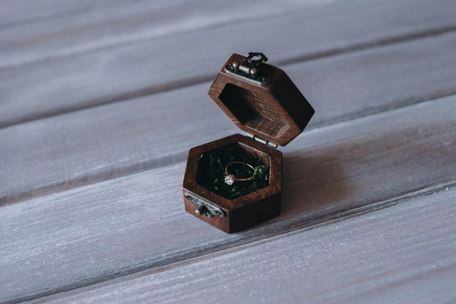Mariage - Ring box hochzeit Ring box wood Rustic ring box Ring box proposal Ring box wedding Ring box engagement Personalized ringbox Wooden ring box
