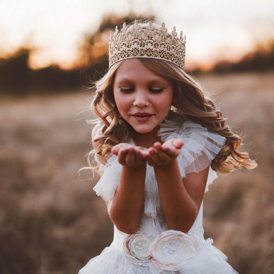 Hochzeit - Sage REMASTERED full size lace crown 