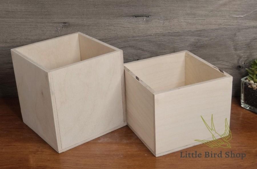 Свадьба - Unfinished Wood Box 