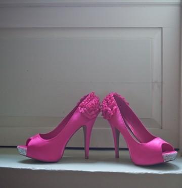 Mariage - Chaussures de mariage rose
