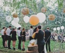 Wedding - Inspired By This Gold Metallic Confetti Filled Wedding!
