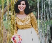 Wedding - Inspired By This Gold Metallic Confetti Filled Wedding!