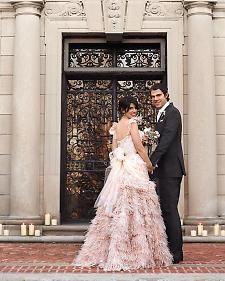 زفاف - الوردي الباهت الزفاف