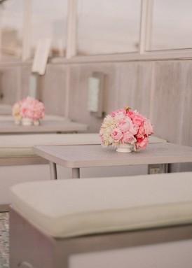 زفاف - القطع المركزية الزفاف الوردي