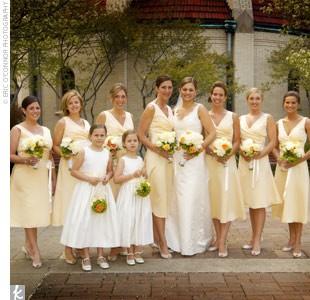 زفاف - يانع اللون الأصفر لوحات الزفاف