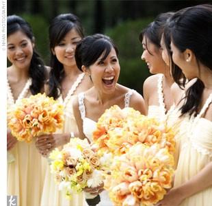 زفاف - يانع اللون الأصفر لوحات الزفاف