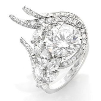 Mariage - Anneau de mariage de diamant de luxe