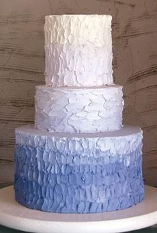 Wedding - Textured / Ombre Wedding Cake ♥ Wedding Cake Design 