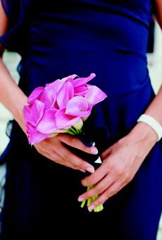 Wedding - Nosegay of Miniature Pink Calla Lilies