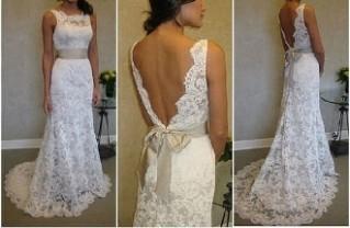 زفاف - أنيقة زفاف تصميم فستان خاص ♥ زفاف رومانسي اللباس الرباط