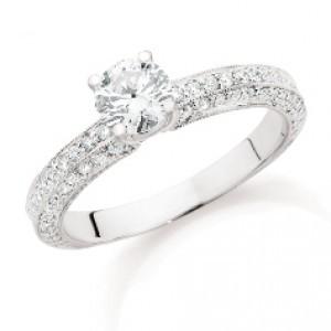 Hochzeit - Luxry Diamond Wedding Ring ♥ Perfekte Diamond Solitaire Ring