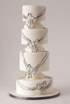 زفاف - الأبيض فندان كعكة الزفاف الخاصة