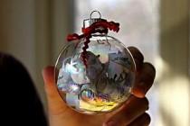 wedding photo - Creative Wedding Invitation ♥ DIY Glass Christmas Ornament Wedding Vows