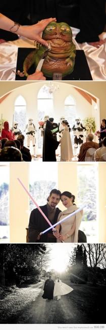 wedding photo -  Starwars wedding ceremony
