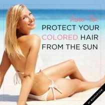 wedding photo - How to: Protect Your Colored Hair from the Sun