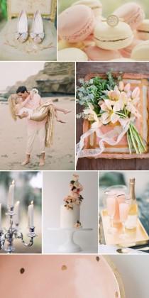 wedding photo - Blush and Gold Wedding Inspiration from Burnett’s Boards