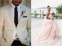 wedding photo - Blush and Black Wedding